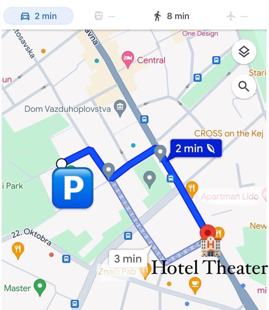Hotel Theater Belgrade Garni Exteriör bild